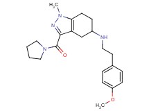 N-[2-(4-methoxyphenyl)ethyl]-1-methyl-3-(1-pyrrolidinylcarbonyl)-4,5,6,7-tetrahydro-1H-indazol-5-amine