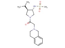 N-[(3S*,4R*)-1-(3,4-dihydroisoquinolin-2(1H)-ylacetyl)-4-isopropylpyrrolidin-3-yl]methanesulfonamide