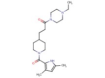 1-(3-{1-[(3,5-dimethyl-1H-pyrrol-2-yl)carbonyl]-4-piperidinyl}propanoyl)-4-ethylpiperazine