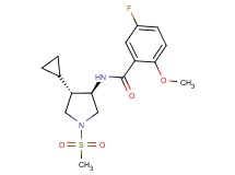 N-[(3R*,4S*)-4-cyclopropyl-1-(methylsulfonyl)-3-pyrrolidinyl]-5-fluoro-2-methoxybenzamide
