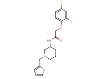 2-(2,4-difluorophenoxy)-N-[1-(2-thienylmethyl)-3-piperidinyl]acetamide