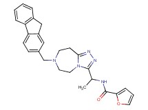 N-{1-[7-(9H-fluoren-2-ylmethyl)-6,7,8,9-tetrahydro-5H-[1,2,4]triazolo[4,3-d][1,4]diazepin-3-yl]ethyl}-2-furamide