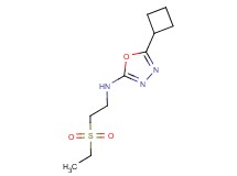 5-cyclobutyl-N-[2-(ethylsulfonyl)ethyl]-1,3,4-oxadiazol-2-amine