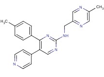 4-(4-methylphenyl)-N-[(5-methylpyrazin-2-yl)methyl]-5-pyridin-4-ylpyrimidin-2-amine