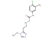 N-(4-chloro-3-methylphenyl)-2-{[2-(4-ethyl-4H-1,2,4-triazol-3-yl)ethyl]amino}acetamide