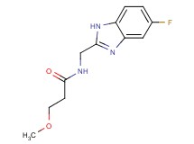 N-[(5-fluoro-1H-benzimidazol-2-yl)methyl]-3-methoxypropanamide