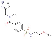 4-{[(2-methoxyethyl)amino]sulfonyl}-N-methyl-N-(1H-pyrazol-3-ylmethyl)benzamide