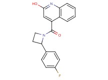 4-{[2-(4-fluorophenyl)-1-azetidinyl]carbonyl}-2-quinolinol