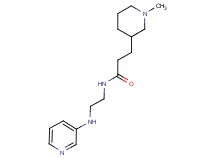 3-(1-methyl-3-piperidinyl)-N-[2-(3-pyridinylamino)ethyl]propanamide