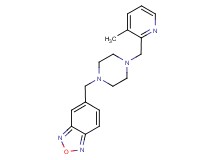 5-({4-[(3-methyl-2-pyridinyl)methyl]-1-piperazinyl}methyl)-2,1,3-benzoxadiazole