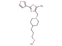 1-{[2-(3-furyl)-5-methyl-1,3-oxazol-4-yl]methyl}-4-(3-methoxypropyl)piperidine