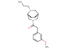 (1R*,5R*)-3-[(3-methoxyphenyl)acetyl]-6-propyl-3,6-diazabicyclo[3.2.2]nonane