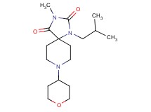 1-isobutyl-3-methyl-8-(tetrahydro-2H-pyran-4-yl)-1,3,8-triazaspiro[4.5]decane-2,4-dione