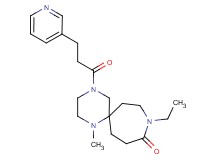 9-ethyl-1-methyl-4-[3-(3-pyridinyl)propanoyl]-1,4,9-triazaspiro[5.6]dodecan-10-one