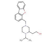 2-[4-(dibenzo[b,d]furan-4-ylmethyl)-1-isopropyl-2-piperazinyl]ethanol