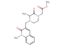 methyl {3-methyl-4-[(1-methyl-2-oxo-1,2-dihydroquinolin-3-yl)methyl]-2-oxopiperazin-1-yl}acetate