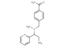 4-{[methyl(1-pyridin-2-ylpropyl)amino]methyl}benzamide