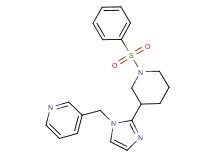 3-({2-[1-(phenylsulfonyl)piperidin-3-yl]-1H-imidazol-1-yl}methyl)pyridine