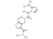 5-[2-(2-isopropyl-1H-imidazol-1-yl)propanoyl]-N,N-dimethyl-4,5,6,7-tetrahydroisoxazolo[4,5-c]pyridine-3-carboxamide