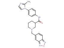 1-(2,1,3-benzoxadiazol-5-ylmethyl)-N-[4-(2-methyl-1H-imidazol-1-yl)phenyl]-3-piperidinecarboxamide