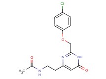 N-(2-{2-[(4-chlorophenoxy)methyl]-6-oxo-1,6-dihydropyrimidin-4-yl}ethyl)acetamide