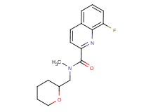 8-fluoro-N-methyl-N-(tetrahydro-2H-pyran-2-ylmethyl)-2-quinolinecarboxamide
