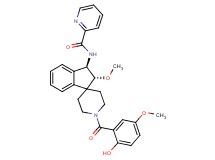 N-[(2R*,3R*)-1'-(2-hydroxy-5-methoxybenzoyl)-2-methoxy-2,3-dihydrospiro[indene-1,4'-piperidin]-3-yl]-2-pyridinecarboxamide