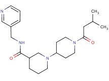 1'-(3-methylbutanoyl)-N-(pyridin-3-ylmethyl)-1,4'-bipiperidine-3-carboxamide