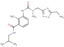 3-({[[(5-ethyl-1,2,4-oxadiazol-3-yl)methyl](methyl)amino]carbonyl}amino)-N-isobutyl-2-methylbenzamide