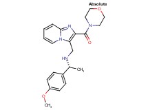 (1R)-1-(4-methoxyphenyl)-N-{[2-(4-morpholinylcarbonyl)imidazo[1,2-a]pyridin-3-yl]methyl}ethanamine