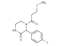 3-(4-fluorophenyl)-4-[3-(methylthio)propanoyl]-2-piperazinone
