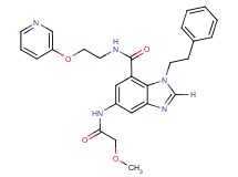 5-[(methoxyacetyl)amino]-1-(2-phenylethyl)-N-[2-(3-pyridinyloxy)ethyl]-1H-benzimidazole-7-carboxamide