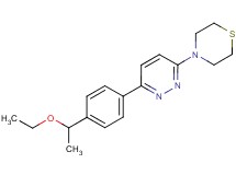 4-{6-[4-(1-ethoxyethyl)phenyl]pyridazin-3-yl}thiomorpholine