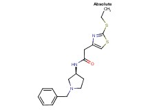 N-[(3S)-1-benzylpyrrolidin-3-yl]-2-[2-(ethylthio)-1,3-thiazol-4-yl]acetamide