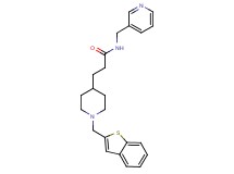 3-[1-(1-benzothien-2-ylmethyl)-4-piperidinyl]-N-(3-pyridinylmethyl)propanamide