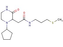 2-(1-cyclopentyl-3-oxo-2-piperazinyl)-N-[3-(methylthio)propyl]acetamide