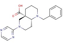 (4aS*,8aR*)-1-benzyl-6-(2-pyrazinyl)octahydro-1,6-naphthyridine-4a(2H)-carboxylic acid