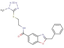 2-benzyl-N-{2-[(1-methyl-1H-tetrazol-5-yl)thio]ethyl}-1,3-benzoxazole-5-carboxamide