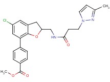 methyl 4-[5-chloro-2-({[3-(3-methyl-1H-pyrazol-1-yl)propanoyl]amino}methyl)-2,3-dihydro-1-benzofuran-7-yl]benzoate