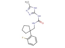N-{[1-(2-fluorophenyl)cyclopentyl]methyl}-N'-(5-methyl-4H-1,2,4-triazol-3-yl)urea