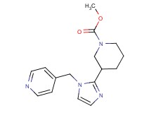 methyl 3-[1-(4-pyridinylmethyl)-1H-imidazol-2-yl]-1-piperidinecarboxylate