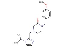4-[(1-isopropyl-1H-imidazol-2-yl)methyl]-1-(4-methoxybenzyl)-2-piperazinone