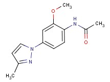 N-[2-methoxy-4-(3-methyl-1H-pyrazol-1-yl)phenyl]acetamide