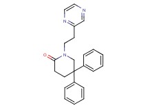 5,5-diphenyl-1-(2-pyrazin-2-ylethyl)piperidin-2-one