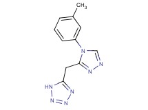 5-{[4-(3-methylphenyl)-4H-1,2,4-triazol-3-yl]methyl}-1H-tetrazole