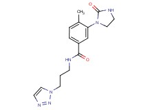 4-methyl-3-(2-oxo-1-imidazolidinyl)-N-[3-(1H-1,2,3-triazol-1-yl)propyl]benzamide
