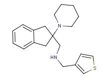 1-[2-(1-piperidinyl)-2,3-dihydro-1H-inden-2-yl]-N-(3-thienylmethyl)methanamine