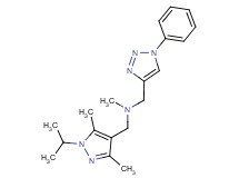1-(1-isopropyl-3,5-dimethyl-1H-pyrazol-4-yl)-N-methyl-N-[(1-phenyl-1H-1,2,3-triazol-4-yl)methyl]methanamine