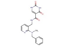 N-({2-[benzyl(methyl)amino]pyridin-3-yl}methyl)-2,4-dioxo-1,2,3,4-tetrahydropyrimidine-5-carboxamide