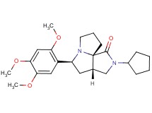 (3aS*,5S*,9aS*)-2-cyclopentyl-5-(2,4,5-trimethoxyphenyl)hexahydro-7H-pyrrolo[3,4-g]pyrrolizin-1(2H)-one